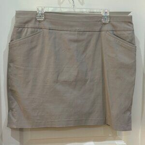 Khaki Knit Chico's Pull-on Skort - 3 (US - 16)